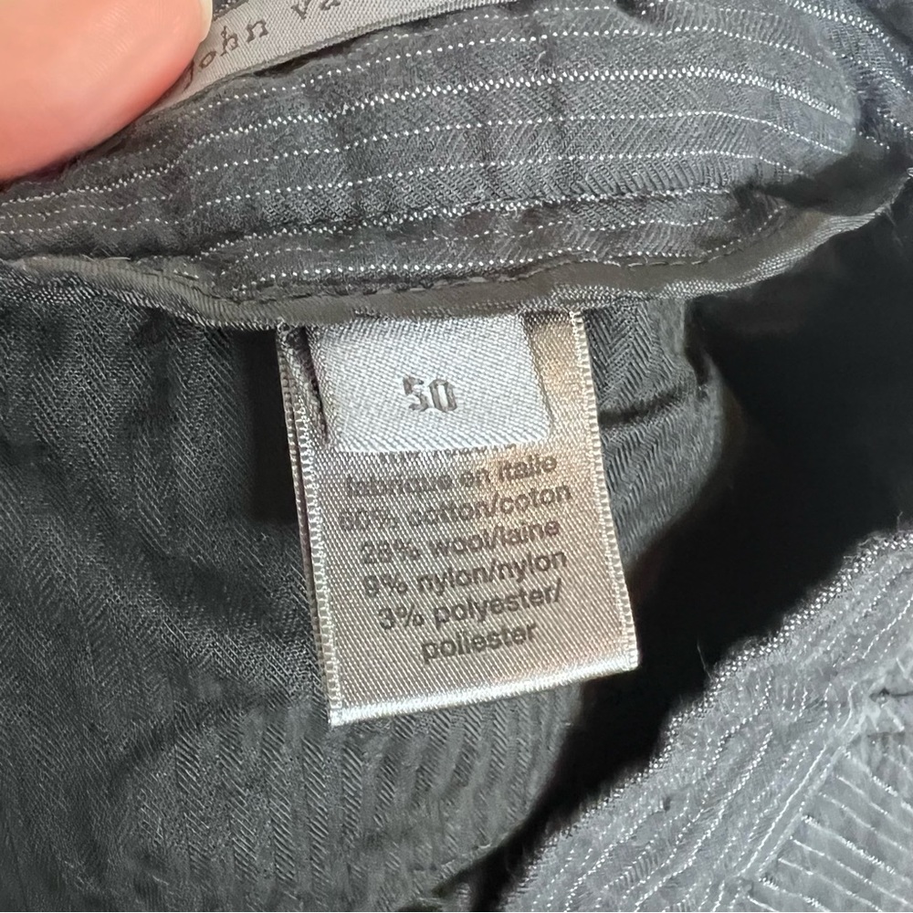 John Varvatos Navy Pinstripe Pants - Picture 7 of 8